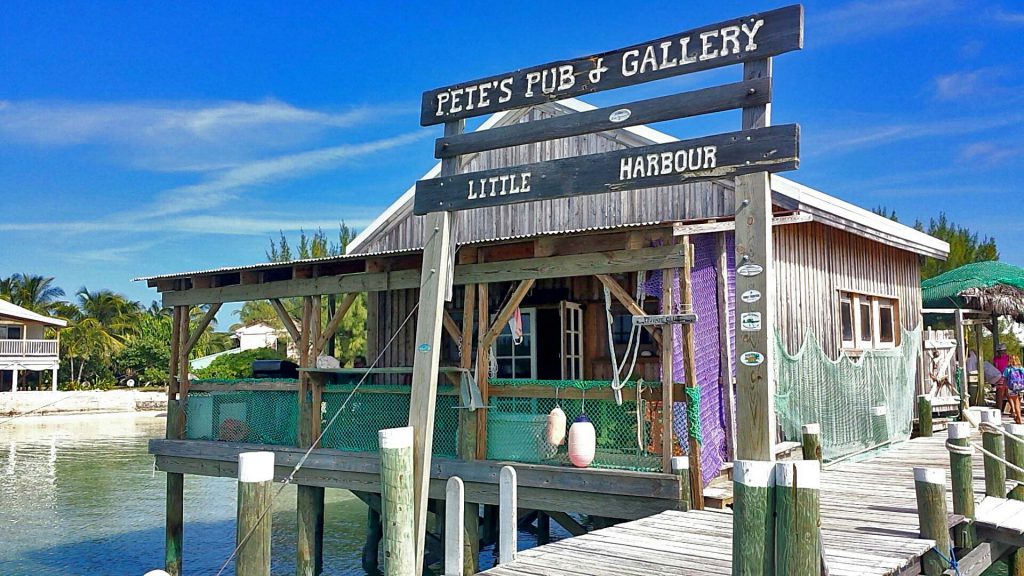 Petes pub in little harbour, abaco bahamas