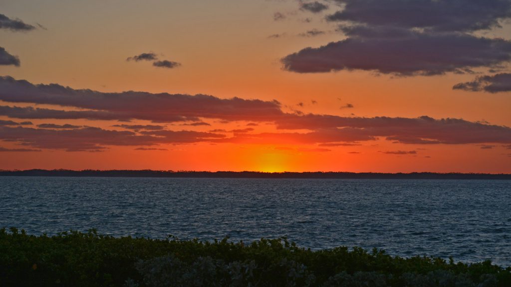 tilloo pond abaco sunset